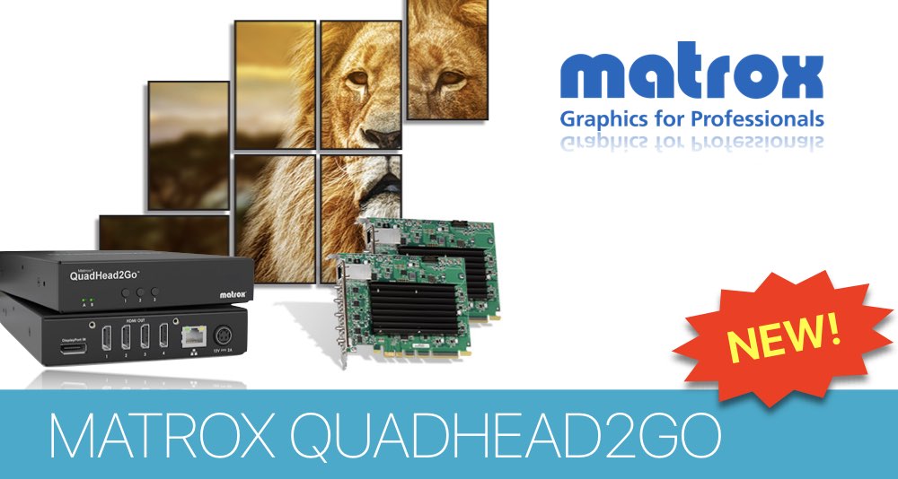 Matrox выпускает новую серию контроллеров для видеостен нового поколения