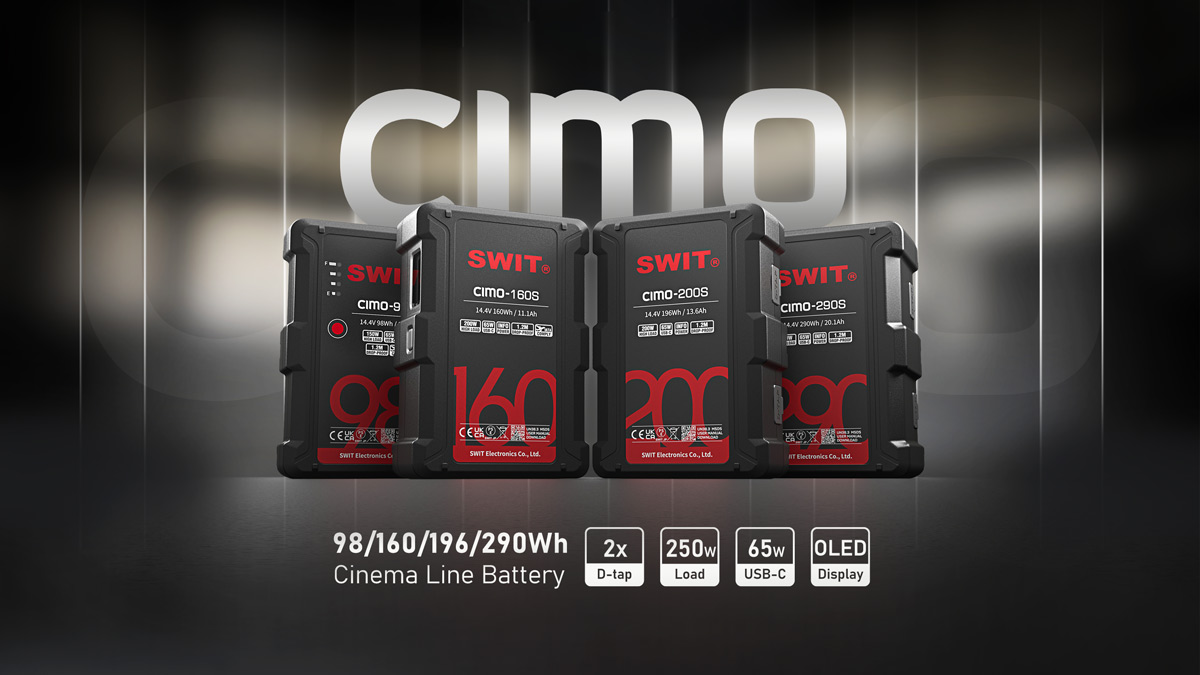 Новые V-mount аккумуляторы SWIT серии CIMO