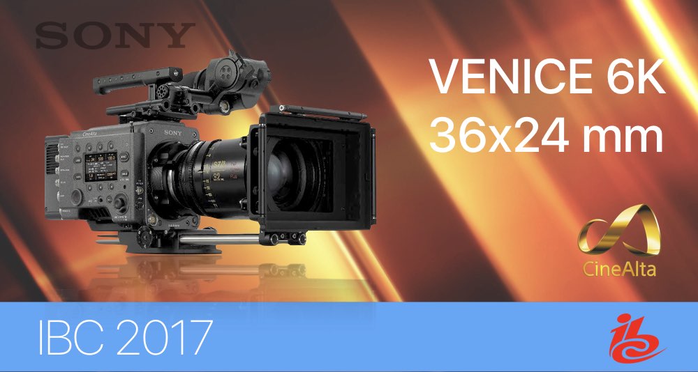 Sony анонсирует VENICE - первую 36x24mm полнокадровую цифровую кинокамеру