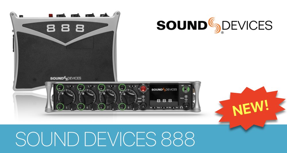 Sound Devices представляет 888 микшер-рекордер с Dante интерфейсом