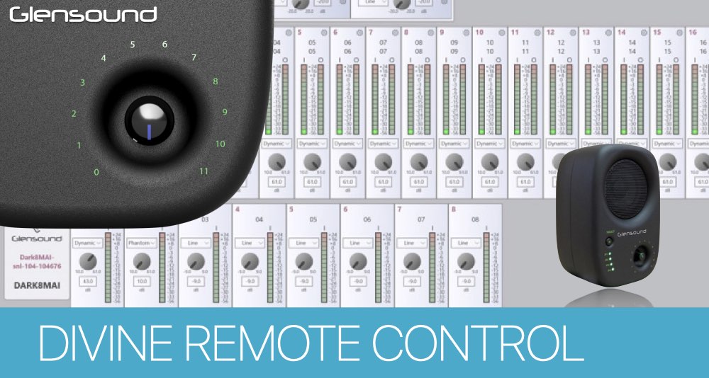 Удаленное управление Dante мониторами Glensound Divine