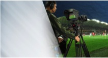 Описание: outside broadcast illustration with Blackmagic Studio Camera