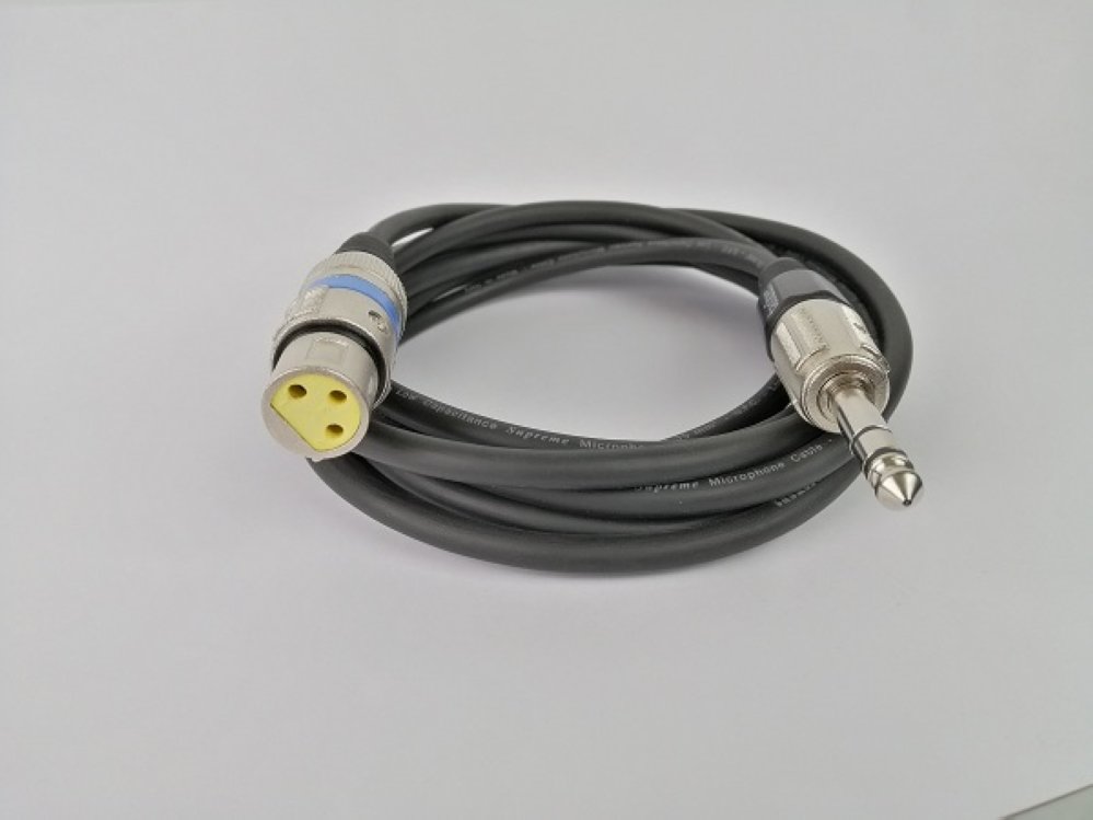  Микрофонный кабель XLR female - Jack 63mm 