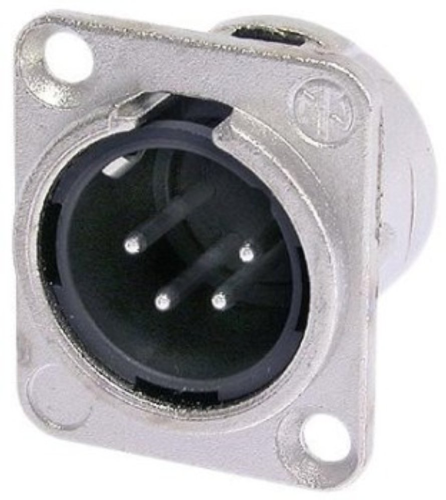  Разъем Neutrik NC4MD-L-1 панельный XLR 4 pin male 
