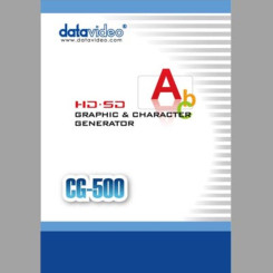 Datavideo CG-500 Программа титрования и графики 
