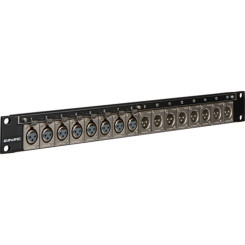 Canare 161U-X12F - 8xXLR3F 8 x XLR3-male - коммутационная панель 