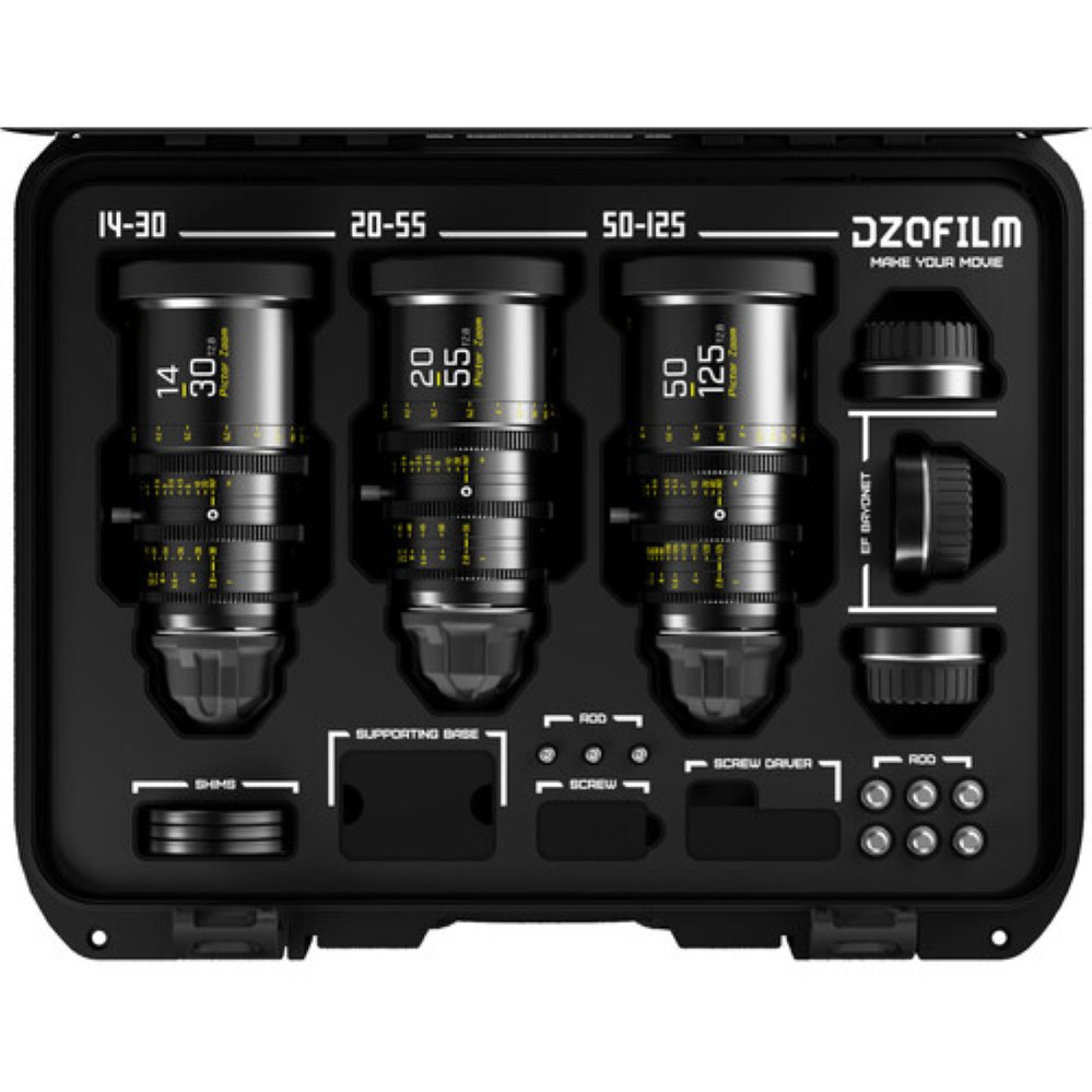  Объективы DZOFilm Pictor Zoom 14-30/50-125/20-55 T2.8 BLK set 