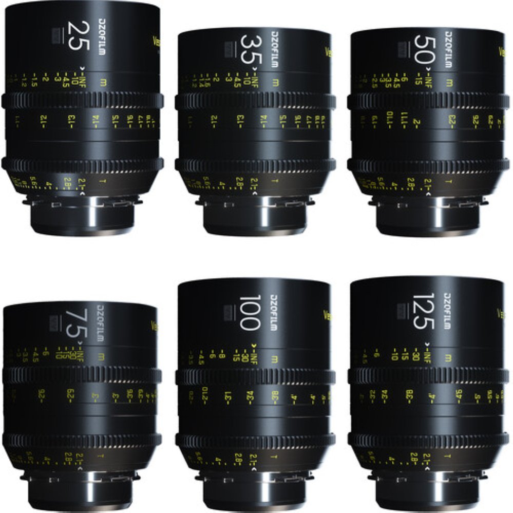  Объективы DZOFilm VESPID Prime 6-Lens Kit A PL/EF 