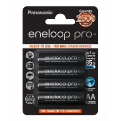 Panasonic Eneloop Pro AA 2500mAh NI-MH 4 BK-3HCDE4BE 