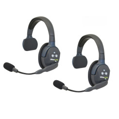 Eartec UL2S - UltraLITE комплект 2 гарнитуры с одним наушником аккумуляторами зарядкой и кейсом 