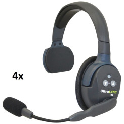 Eartec UL4S - комплект беспроводной связи UltraLITE 4 person system w/4 Single Headsets 