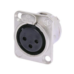 Neutrik NC3FD-L-1 - разъем XLR female панельный 3 пиновый 