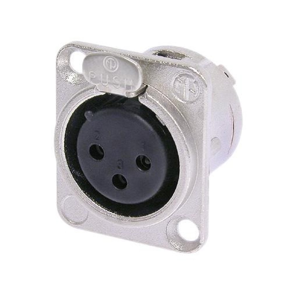  Разъм Neutrik NC3FD-L-1 панельный XLR female 3 пиновый 