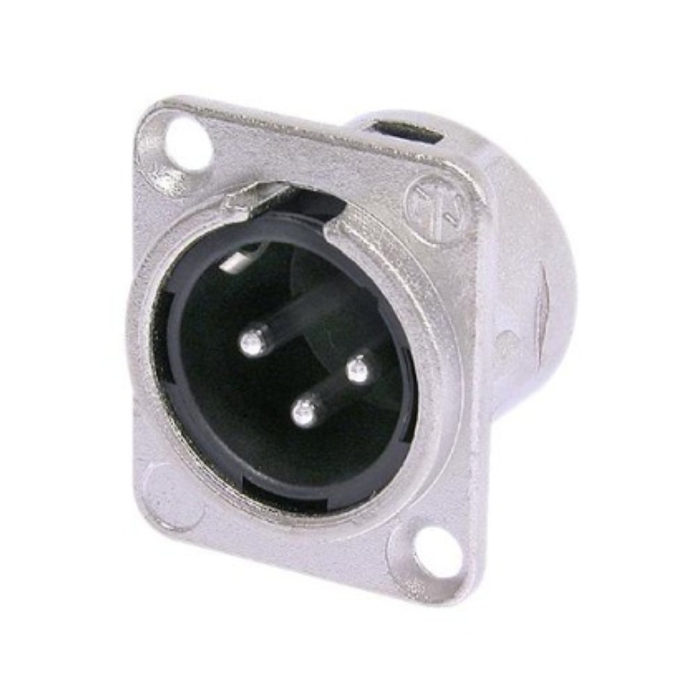  Разъем Neutrik NC3MD-L-1 панельный XLR male 3 пиновый 