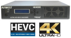 AviWest HE4000 передатчик 4K/4 канала HD (HEVC 4K/4xHD) 