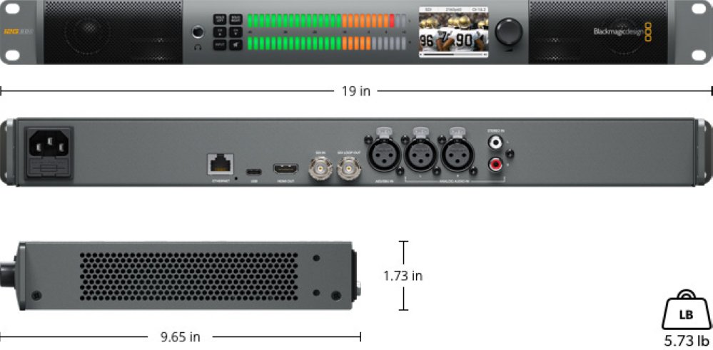  Монитор Blackmagic Audio Monitor 12G 