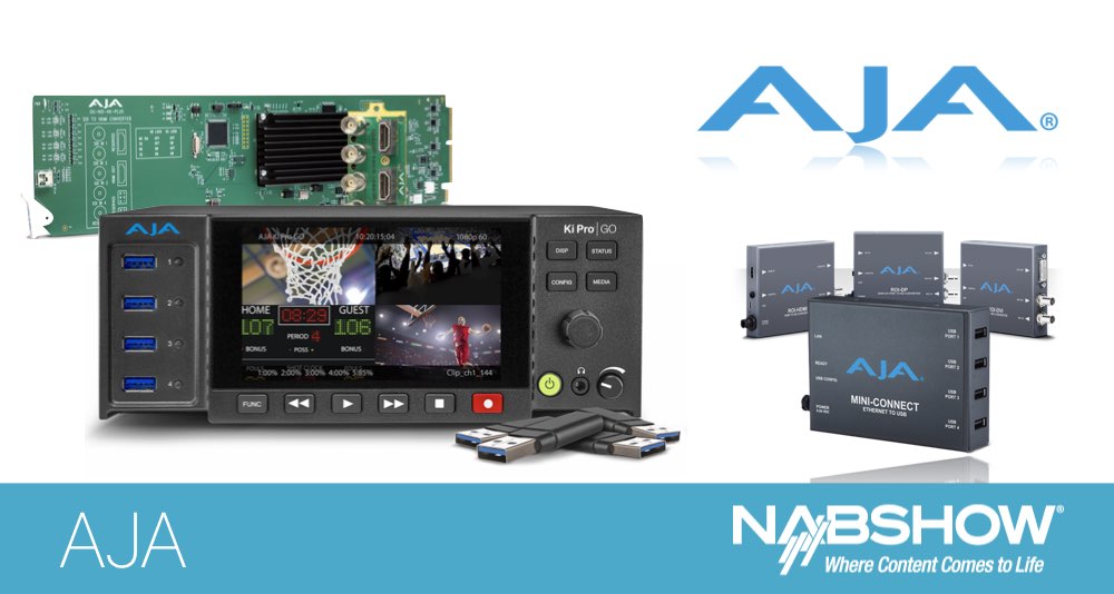AJA представляет новинки на NAB Show 2019 AJA представляет новинки на NAB Show 2019