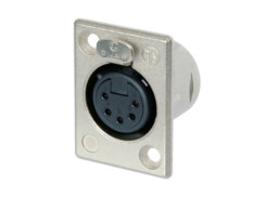 Neutrik NC5FP-1 - панельный разъем XLR female 5пин 