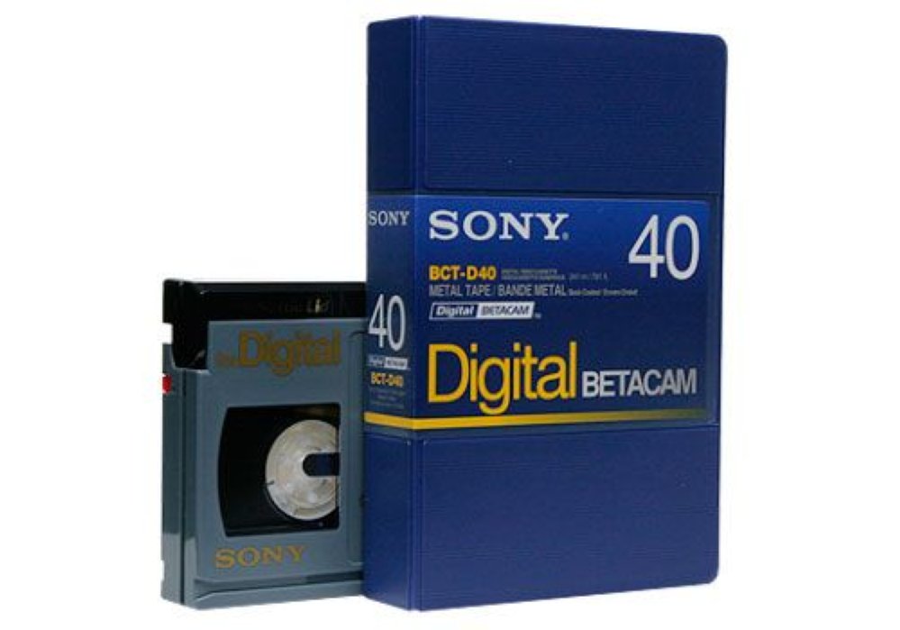  Видеокассета Digital Betacam Sony BCT-D40 40 мин 