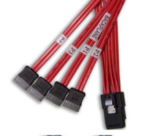 ATTO Atto Cable SAS Internal SFF-8087 Host to 4 x1 SATA Drives 5 m 