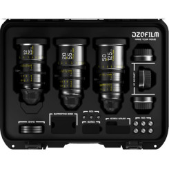 DZOFilm Pictor Zoom 12-25 20-55 50-125 T2 8 BLK set - набор кинообъективов PL EF 