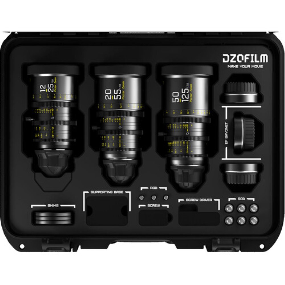  Объективы DZOFilm Pictor Zoom 12-25/20-55/50-125 T2.8 BLK set 