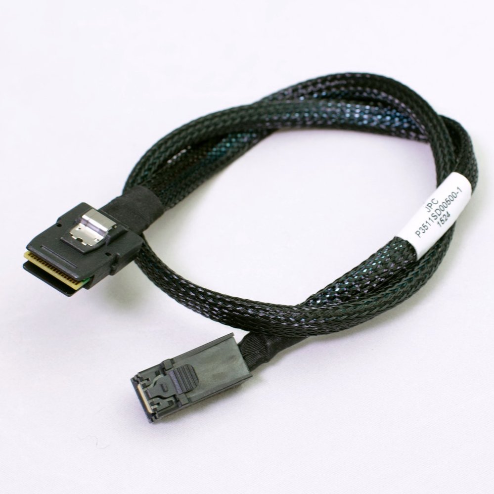  Кабель AIC Cable Internal Mini-SAS SFF-8087 to Internal Mini-SAS HD SFF-8643 50cm 