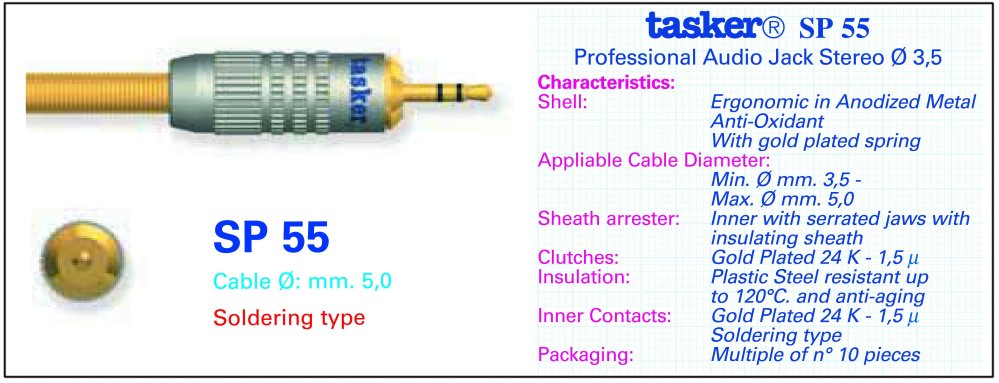  Разъём Tasker SP55 JACK Stereo 3 5 