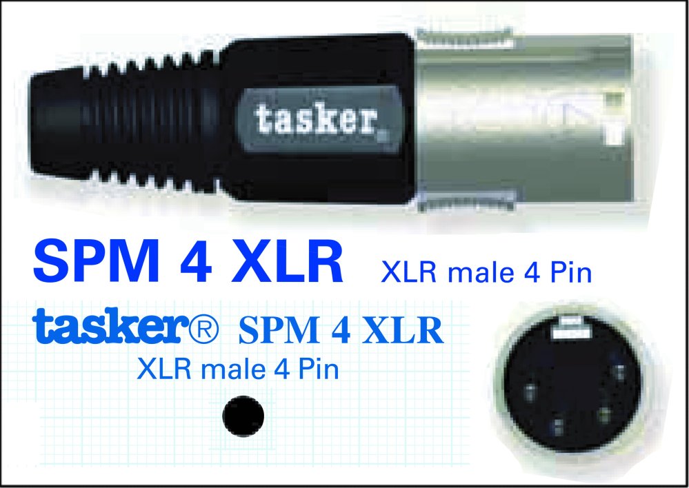  Разъём кабельный Tasker SPM4XLR 
