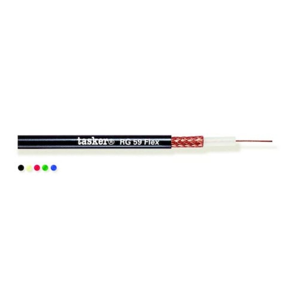  Коаксиальный кабель 75 Ом Tasker RG59 FLEX red 