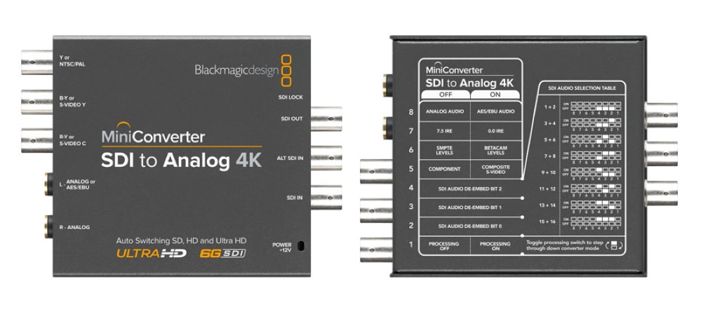  Mini Converter - SDI to Analog 4K конвертер 