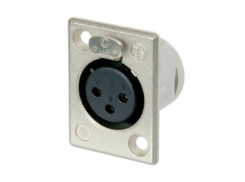 Neutrik NC3FP-1 - разъем XLR female панельный 3 пиновый 
