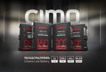Новые V-mount аккумуляторы SWIT серии CIMO
