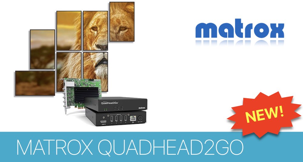 Платы Matrox QuadHead2Go для видеостен